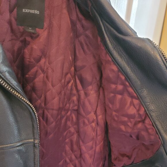 Express Vintage Luxury Leather Jacket - Picture 3 of 5